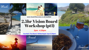 Vision Board workshops Summer 2018